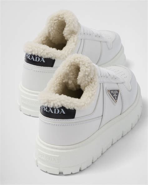 prada shearling shoes|women's prada shoes price.